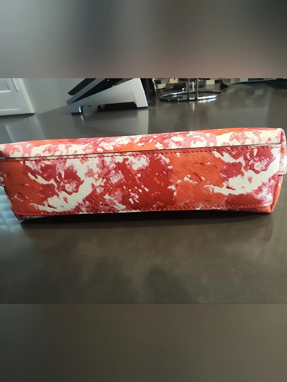 Coach Red And White Comestic Pouch.